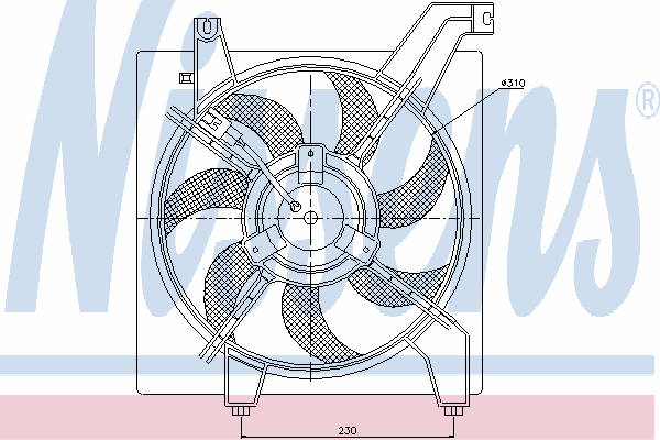 Ventilador, refrigeração do motor 85368