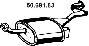 Глушитель выхлопных газов конечный 50.691.83