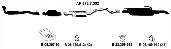 Avgassystem AP_2236