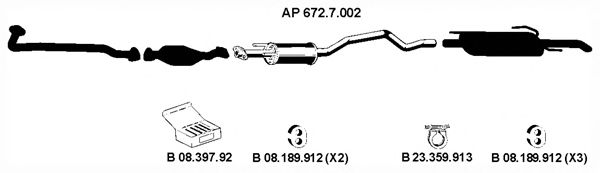 Avgassystem AP_2242
