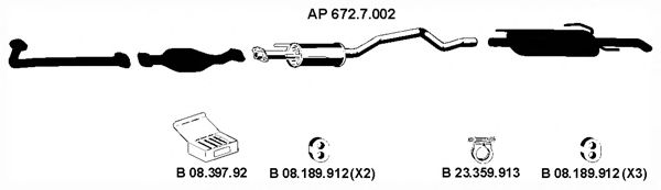 Avgassystem AP_2247