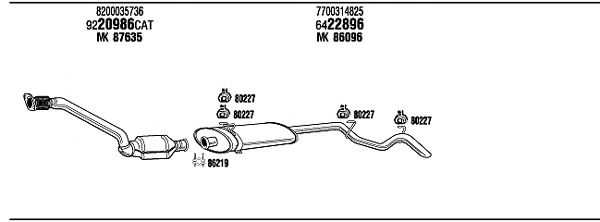 Exhaust System REH15604C