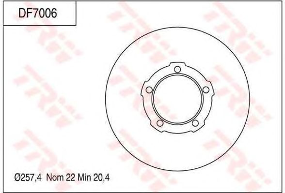 Тормозной диск DF7006