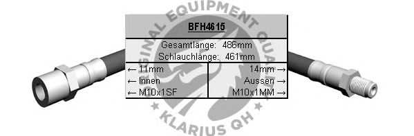 Ελαστικός σωλήνας φρένων BFH4615