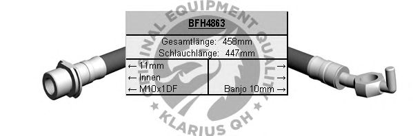 Ελαστικός σωλήνας φρένων BFH4863