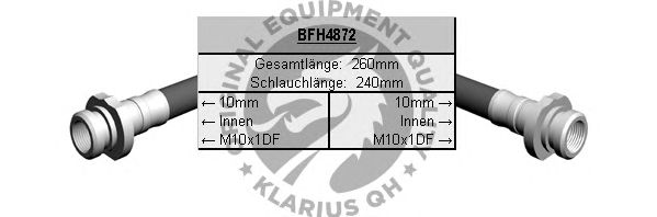 Ελαστικός σωλήνας φρένων BFH4872