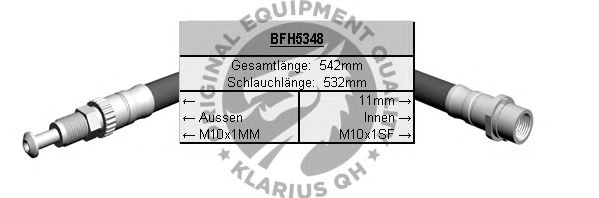 Тормозной шланг BFH5348