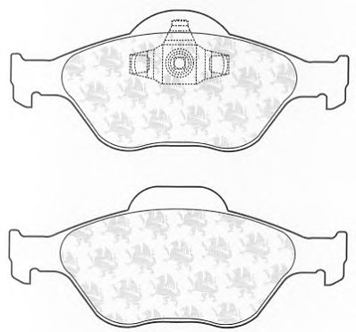 Комплект тормозных колодок, дисковый тормоз BP1261