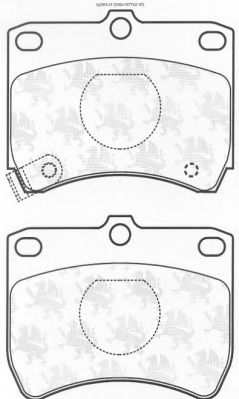 Комплект тормозных колодок, дисковый тормоз BP564