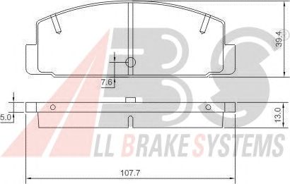 Brake Pad Set, disc brake 36571