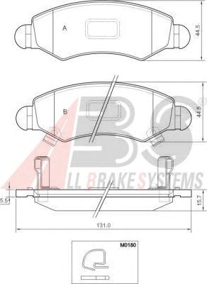 Brake Pad Set, disc brake 37470