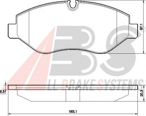 Brake Pad Set, disc brake 37553 OE