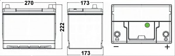 Starterbatteri; Starterbatteri TA754