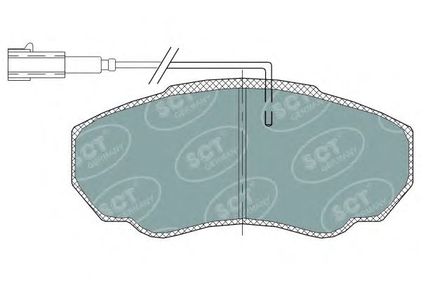 Комплект тормозных колодок, дисковый тормоз SP 318