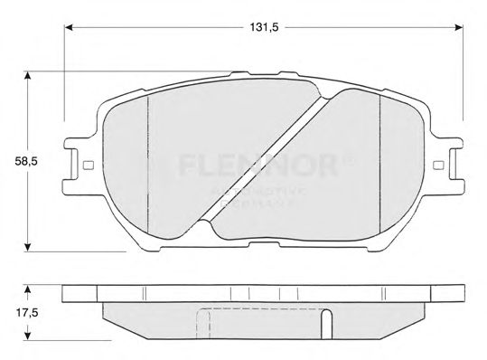 Комплект тормозных колодок, дисковый тормоз FB210701