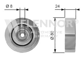 Deflection/Guide Pulley, v-ribbed belt FS99410