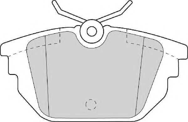Комплект тормозных колодок, дисковый тормоз FD6714A