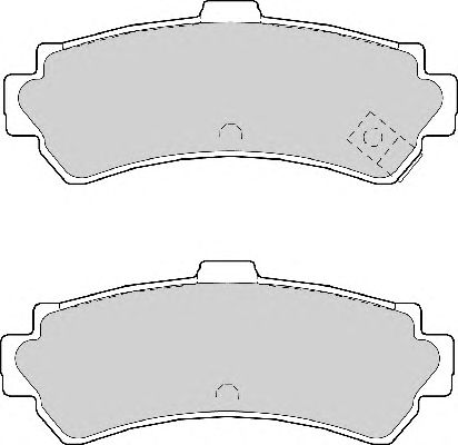 Комплект тормозных колодок, дисковый тормоз FD6977A