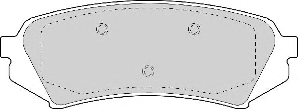 Комплект тормозных колодок, дисковый тормоз FD6978A
