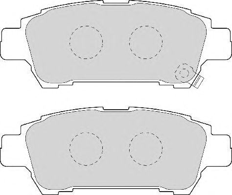 Комплект тормозных колодок, дисковый тормоз FD7021A