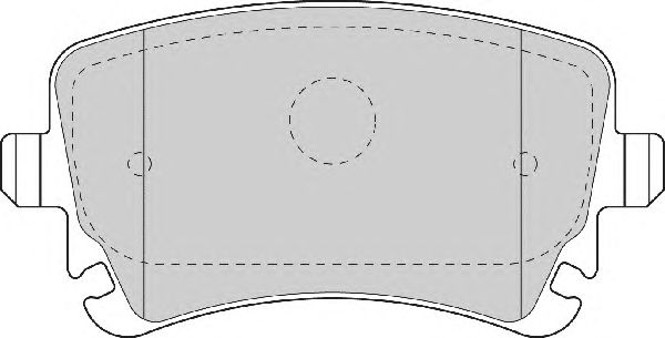 Комплект тормозных колодок, дисковый тормоз FD7176A