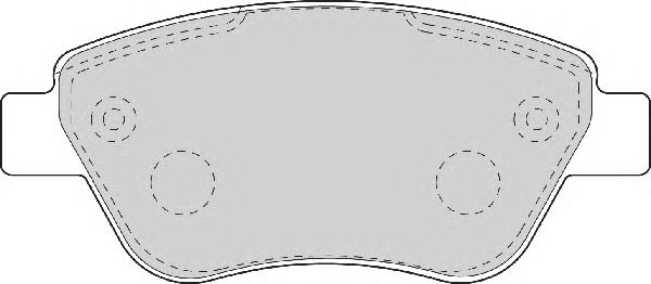 Комплект тормозных колодок, дисковый тормоз FD7089A
