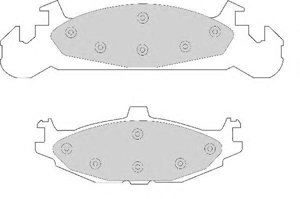 Комплект тормозных колодок, дисковый тормоз FD6509A
