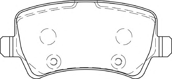 Комплект тормозных колодок, дисковый тормоз FD7438A