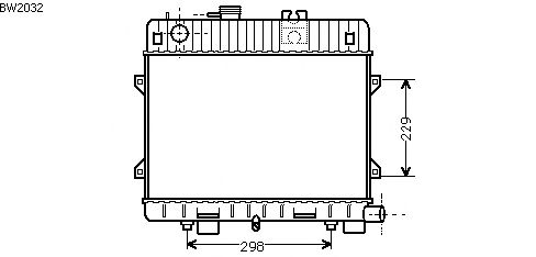 Radiateur, refroidissement du moteur BW2032