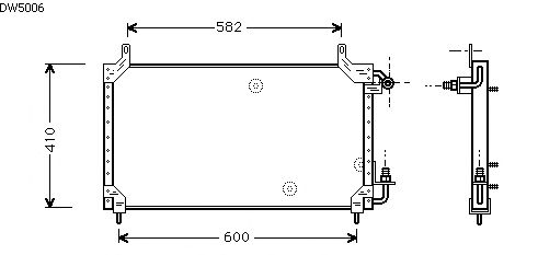 Condensator, airconditioning DW5006