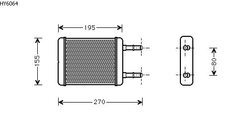 Radiador de calefacción HY6064