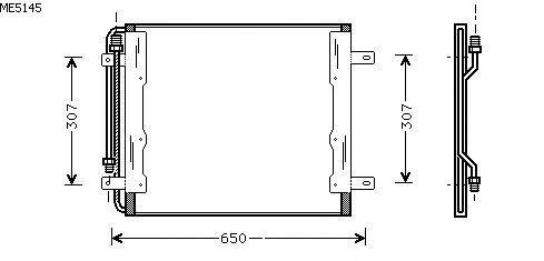 Condensator, airconditioning ME5145