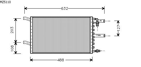 Condensador, ar condicionado MZ5110