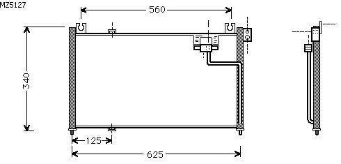Condensator, airconditioning MZ5127