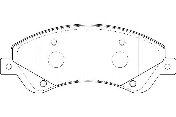 Комплект тормозных колодок, дисковый тормоз DBP241929