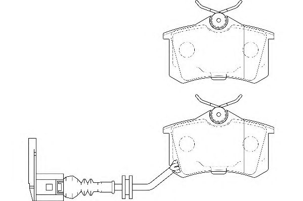 Комплект тормозных колодок, дисковый тормоз DBP391645
