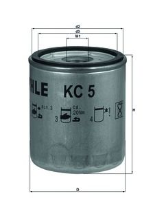 Filtro carburante KC 5