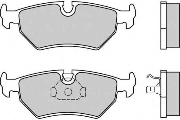 Комплект тормозных колодок, дисковый тормоз 12-0599