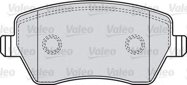 Комплект тормозных колодок, дисковый тормоз 598641