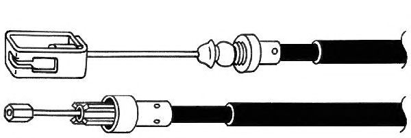 Трос, стояночная тормозная система FA02198