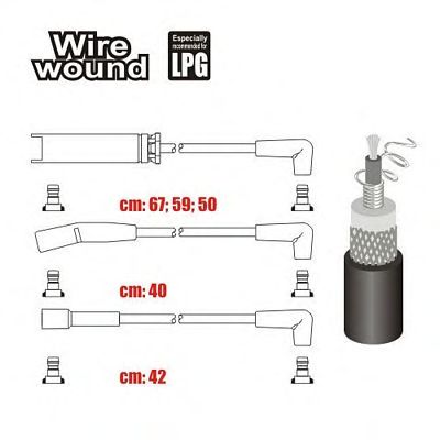 Ignition Cable Kit 834-ZW-LPG-SET-MS