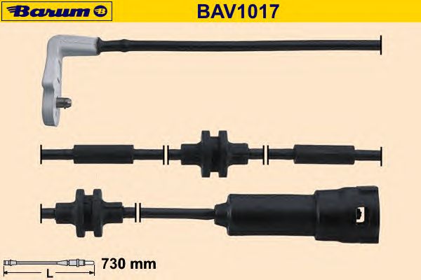 Warning Contact, brake pad wear BAV1017
