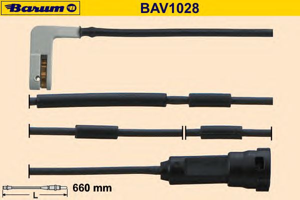 Slidindikator, bremsebelægning BAV1028