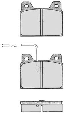 Комплект тормозных колодок, дисковый тормоз 095.0
