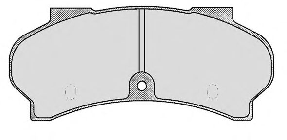 Комплект тормозных колодок, дисковый тормоз 116.0