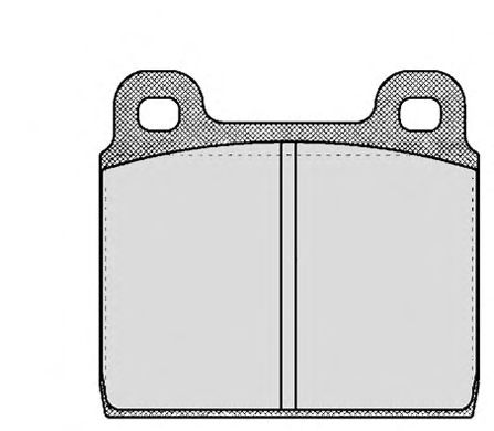 Комплект тормозных колодок, дисковый тормоз 004.0