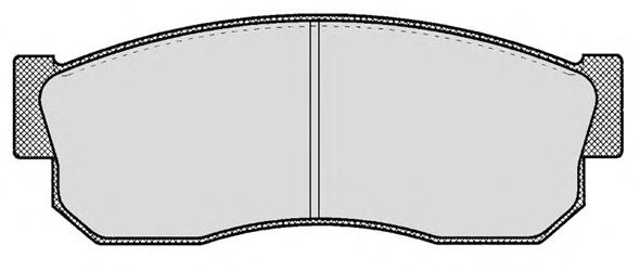 Комплект тормозных колодок, дисковый тормоз 278.0