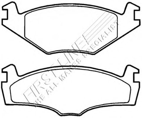 Комплект тормозных колодок, дисковый тормоз FBP3319