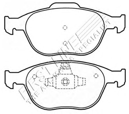 Комплект тормозных колодок, дисковый тормоз FBP3507