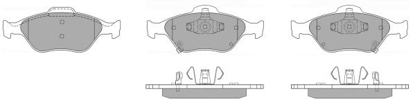 Комплект тормозных колодок, дисковый тормоз FBP-1160-01